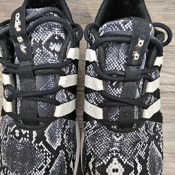 Adidas SL Loop Racer Snakeskin Animal Print Black And White Running Sneaker - Picture 11 of 11